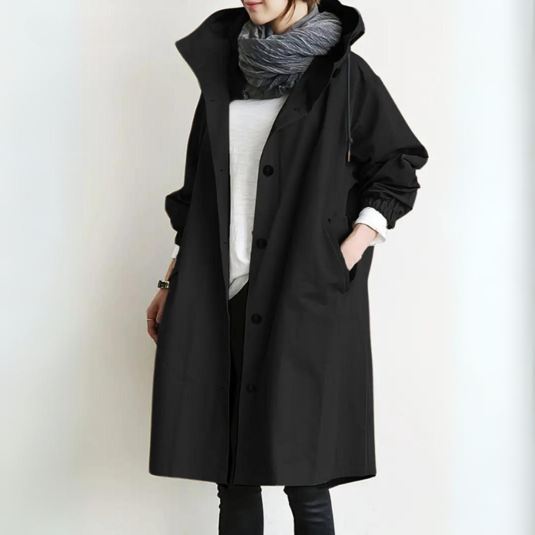 Jade Stijlvolle Windbreaker Trench Coat