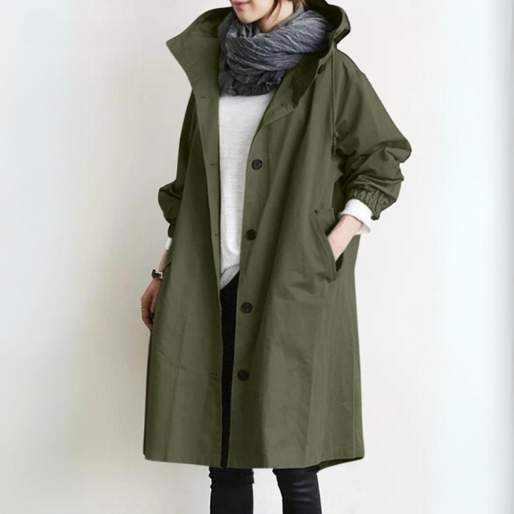 Jade Stijlvolle Windbreaker Trench Coat